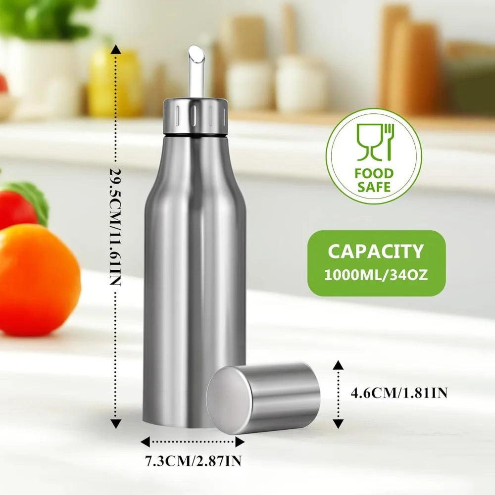 Stainless Steel Oil Dispenser Bottle