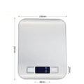 Digital Kitchen Scale with LED Display – 5kg Capacity, 1g Precision