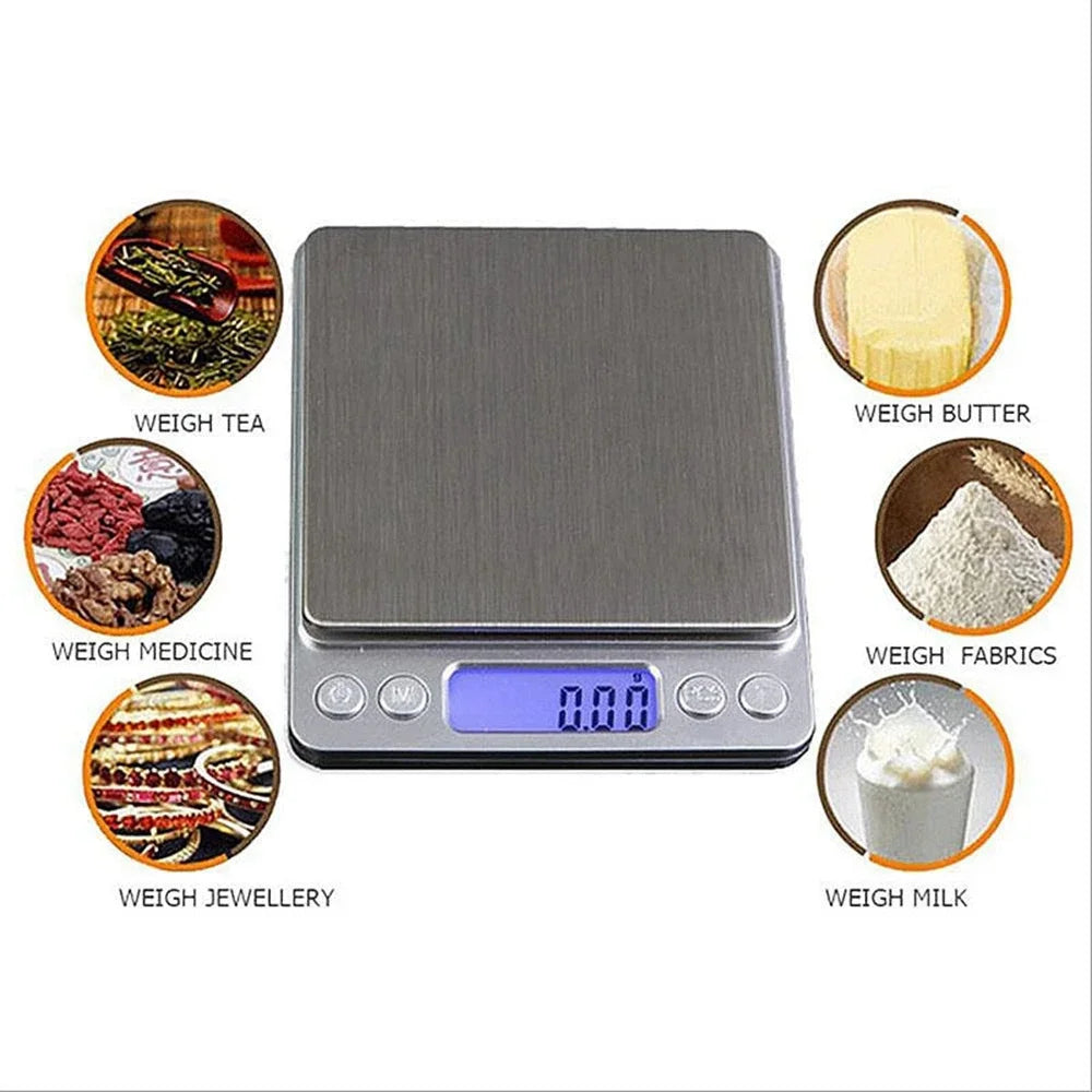 High-Precision Digital Pocket Scale – 3000g/0.1g Electronic Weighing Scale