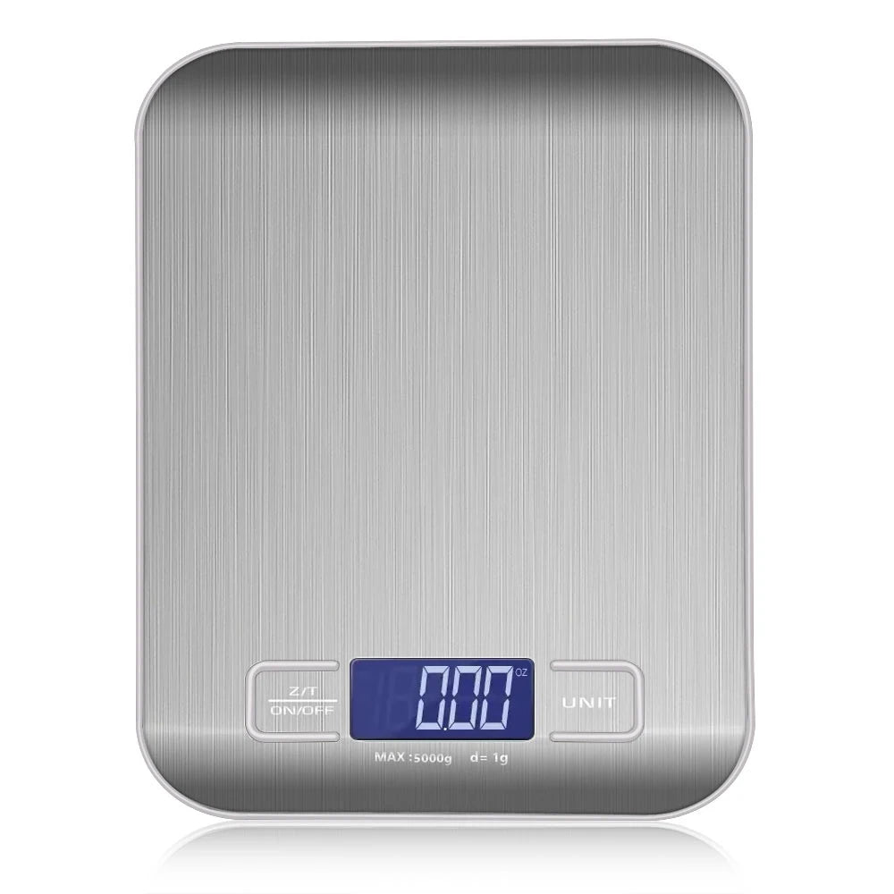 Portable Digital Kitchen Scale – 5kg/10kg Capacity with LCD Backlit Display