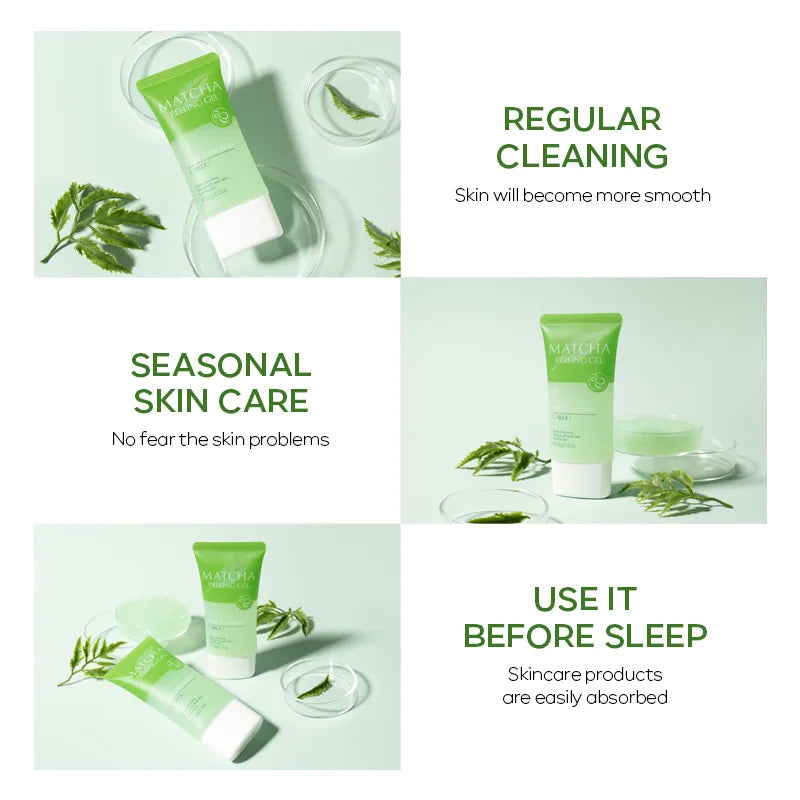 Refresh your skin with LAIKOU Matcha Exfoliating