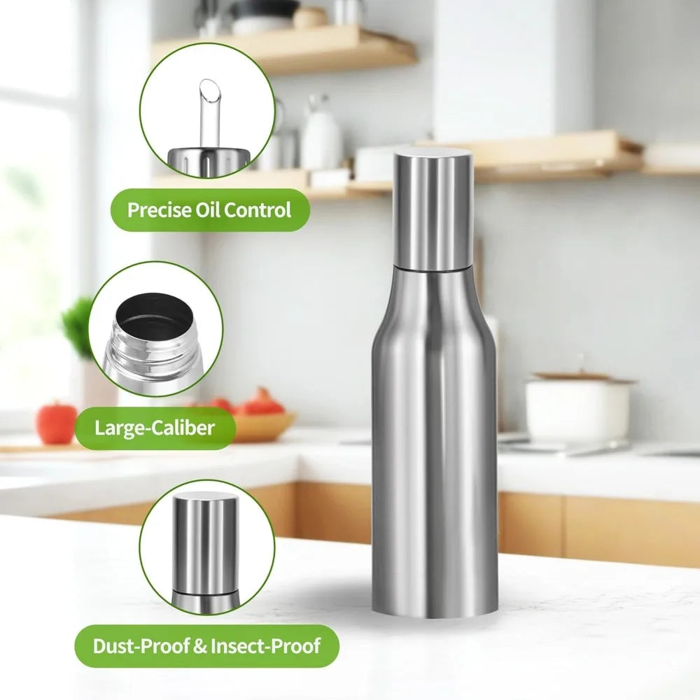 Stainless Steel Oil Dispenser Bottle