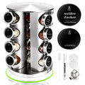 Rotating Spice Rack Set, Includes 16 x 100ml