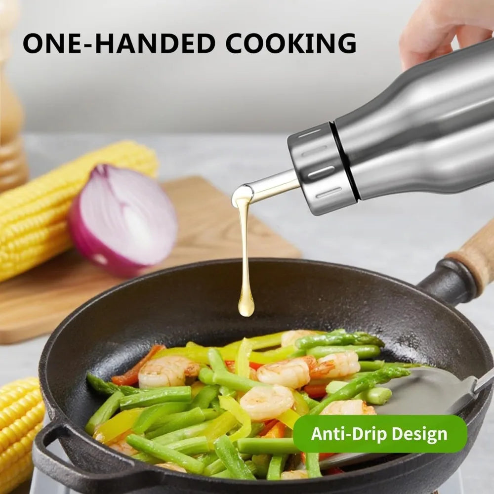 Stainless Steel Oil Dispenser Bottle
