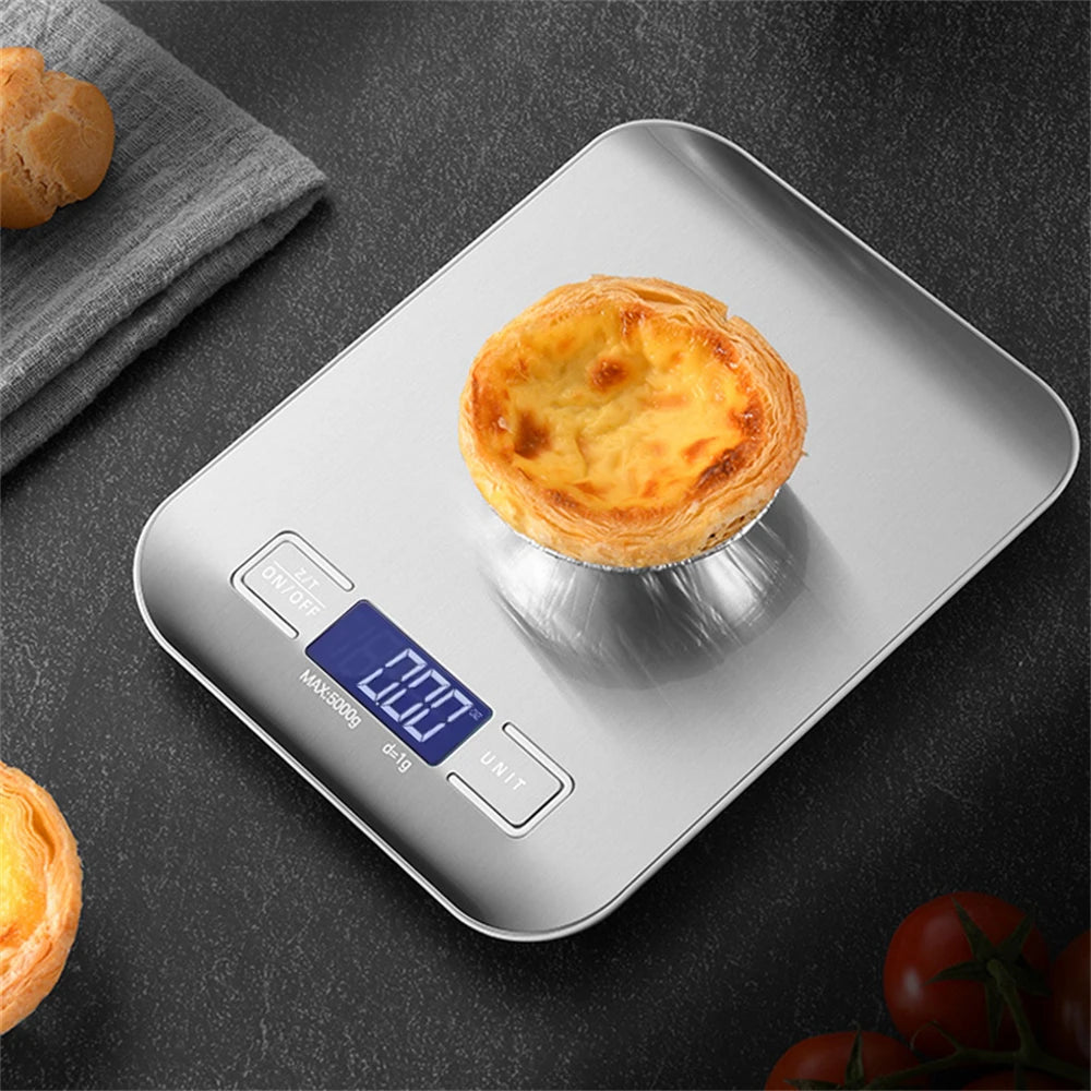 Portable Digital Kitchen Scale – 5kg/10kg Capacity with LCD Backlit Display