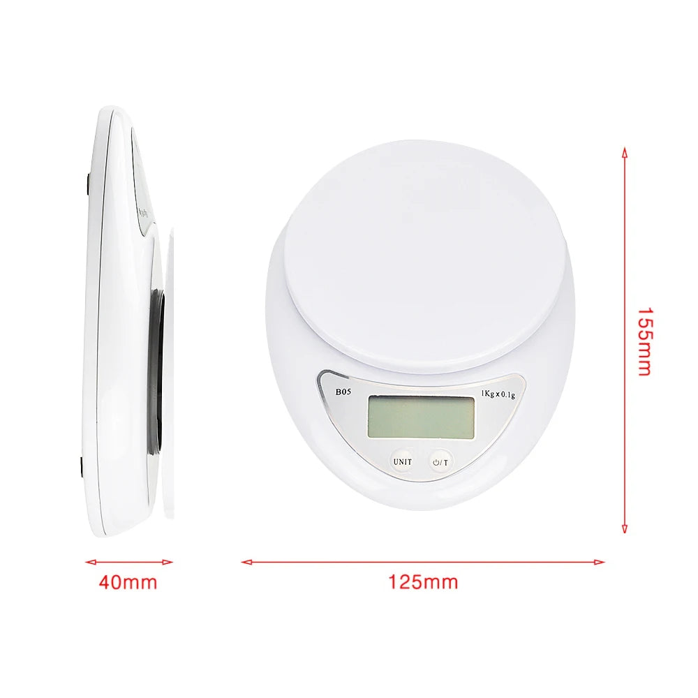 Digital Electronic Kitchen Scale – High Precision Food &amp; Jewelry Weighing Scale